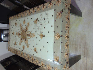 Organza de mariage à motif géométrique de haute qualité et chemin de table brodé à la main en filet Offre Spéciale salle à manger et maison élégantes - Product Image 4