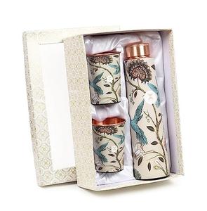 Printed Copper <b>Water</b> BottleAnti-Oxidant <b>Material</b> Durable Rust <b>Proof</b> Bottle Drinking Perfect Stylish Carrying Bottles 450 Ml - Product Image 5