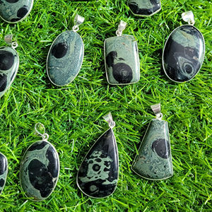 Kambaba Jasper Cabochon Kambaba Jasper Piedra preciosa Bisel Colgante para joyería Kambaba Jasper Piedra suelta - Product Image 5
