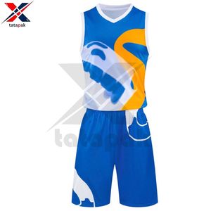Vêtements de basket-ball professionnels 100% polyester pour unisexe adultes équipe basket-ball uniforme en gros directement de l'usine - Product Image 3
