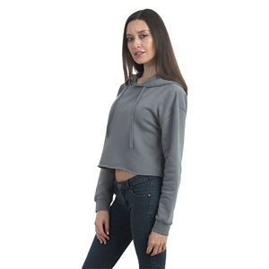 Hoodie court surdimensionné personnalisé pour femme avec fermeture éclair et cordon de serrage – Collection Hiver 2026 - Product Image 5