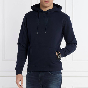 Sweat à capuche unisexe bleu marine personnalisé en molleton de coton épais, fabricant OEM ODM de sweats à capuche vierges sous marque privée - Product Image 2