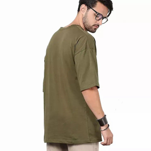 Camiseta Extra Grande de Alta Calidad 100% Algodón para Hombre, Corte Holgado, Impresión Personalizada, Camiseta Lisa de Gran Gramaje para Hombre - Product Image 2