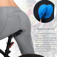 Pantalones Cortos de Ciclismo para Hombre Melbo Sports, con Acolchado de Gel 3D, Secado Rápido, Antibacterianos, Protección UV, Transpirables, Malla de Spandex/Poliéster