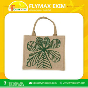 Sacs fourre-tout en toile de jute à la mode, réutilisables et personnalisés respectueux de l'environnement Sacs fourre-tout en jute naturel personnalisés à vendre Sacs à provisions - Product Image 2