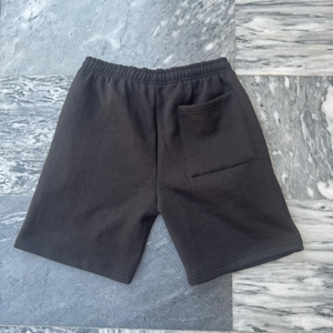 กางเกงขาสั้นผ้าฝ้ายวินเทจของผู้ชายแบบสั่งทำ3D พิมพ์พัฟขอบดิบผ้าฝ้ายเทอร์รี่แอซิดซีดจางผ้าฝ้าย100% สูง - Product Image 2