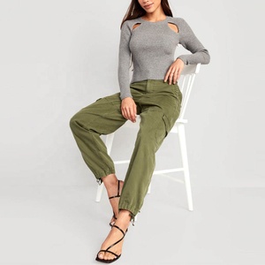 Pantalon décontracté plissé taille haute pour femme, coupe droite, grandes tailles, respirant, séchage rapide, imperméable, avec poches latérales, style urbain printemps - Product Image 1