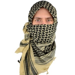 Ready Goods White <b>Black</b> Color Casual Embroidered Arab Yashmagh Shemagh Men <b>Shawl</b> Muslim Hijab Head Scarf Keffiyeh for Ramadan - Product Image 5