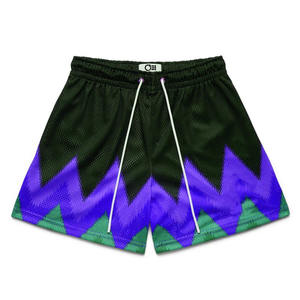 High Quality 100% Polyester Mens Sublimation mesh shorts Tracksuit Shorts Double <b>Layer</b> Mesh Casual Style with Drawstring Closure - Product Image 1