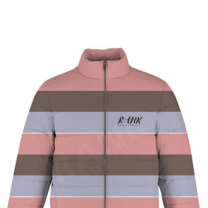 High Quality Pakistan Made Winter <b>Men's</b> Puffer <b>Jackets</b> with Stand Collar & Front Logo Custom Design OEM Service Wholesale - Product Image 3