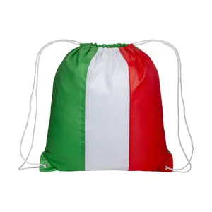 Zaini Sportivi Personalizzati 210T Tricolore con Coulisse e Gadget Personalizzati - Product Image 2