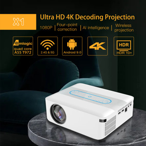 Projecteur XNANO OEM ODM X1 <span class=keywords><strong>400</strong></span> Ansi Blanc 1080p HD 4K LED Wifi 5G Android Maison Bureau Théâtre Projecteur Portable - Product Image 3