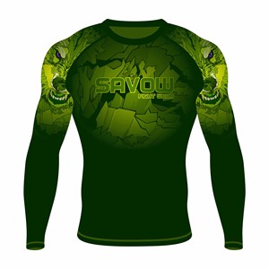 Custom Men <b>Rash</b> <b>Guard</b> MMA <b>BJJ</b> Compression Shirt UV Protection Surf Top Quick Dry Training Wear OEM Wholesale Factory Supplier - Product Image 5