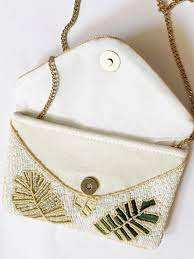 Bolso de Hombro de Lujo con Cuentas, Diseño Exclusivo, Hecho a Mano, Bolso de Verano para Resort, Color Vibrante Morado y Turquesa, Bolso de Mano para Fiesta o Boda - Product Image 6