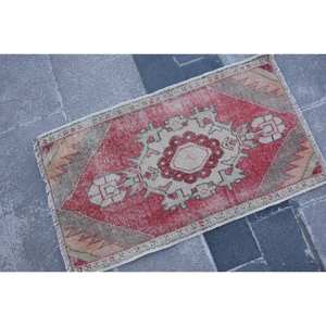 Vintage Turkish <b>Wool</b> Area Rug 17' X 29' <b>Red</b> Beige Traditional Style Patchwork Design for Living Room Decor Flat Weave Latex - Product Image 2