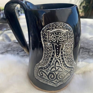 Tazas de cuerno vikingo talladas a mano CUERNO DE Animal Real respetuoso con el medio ambiente estilo náutico amor recuerdo portátil pulido - Product Image 1