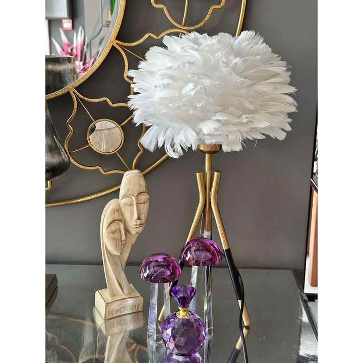 Lampshade Feather White
