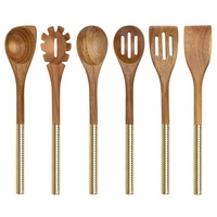 Groothandel PSI WD.1094 Natuurlijke Keukenblad Teak Acacia Mango Hout Hoge Kwaliteit Moderne Natuurlijke Polijsting Aangepaste Logo Houten Spatel