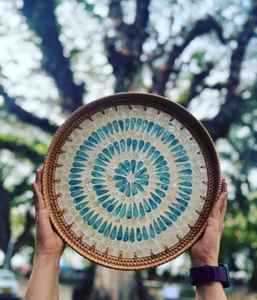 Nueva llegada para hoteles caseros, bandeja de ratán de madreperla para mesa de centro, bandeja tejida a mano, bandeja Natural a precio competitivo - Product Image 5