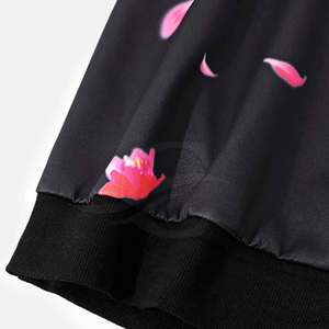 Sudadera con capucha de manga larga de invierno con cordón de bloque de color de lana francesa de gran tamaño para hombre - Product Image 5