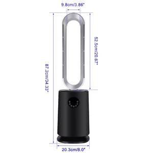 Oem nhà máy Than Hoạt Tính Bộ lọc <span class=keywords><strong>HEPA</strong></span> khách sạn Văn phòng thanh lọc không khí cánh quạt và nóng với thiết kế hiện đại - Product Image 3