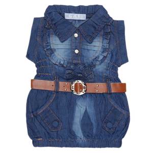 Haut en jean pour filles - Bleu - Product Image 1