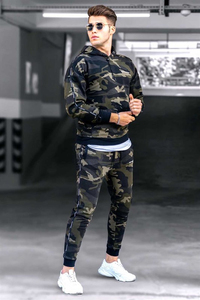 ชุดวอร์มแบบมีฮู้ดผ้าฝ้ายฟลีซ ดีไซน์ 2-in-1 สำหรับฤดูหนาว เหมาะสำหรับทุกเพศ ระบายอากาศได้ดี แห้งเร็ว - Product Image 4