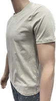T-shirts pour hommes 100% coton, couleur unie, vierges, brodés, de haute qualité, tricotés, respirants, écologiques, couleurs et tailles personnalisées, col rond