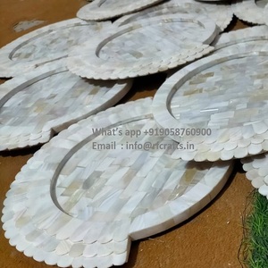 ถาดเสิร์ฟขนมแม่มุกสุดหรูเครื่องใช้บนโต๊ะอาหารอเนกประสงค์สำหรับร้านอาหารในโรงแรมห้องครัวในบ้านสำหรับวันอีดและเดือนรอมฎอน - Product Image 5