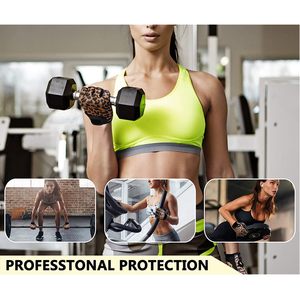 Nouveaux gants de gymnastique en cuir légers élégants pour femmes Gants de fitness respirants en microfibre pour l'entraînement des poignets pour l'haltérophilie - Product Image 4