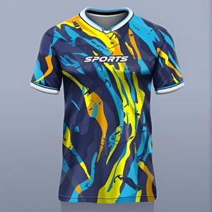 เสื้อฟุตบอลแขนสั้นพิมพ์ลายระบายอากาศได้ดี ผลิตจากโพลีเอสเตอร์ 100% พิมพ์ลายดิจิทัล ปี 2025 - Product Image 5