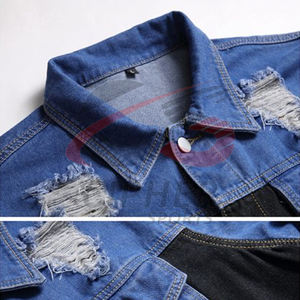 Top moda hombres chaquetas nuevo último caliente venta elegante Casual clásico elasticidad Denim abrigo Jeans chaqueta para hombres - Product Image 2