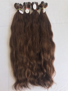 Venta al por mayor 24 ''vendedor indio Templo de visón camboyano virgen extensiones humanas Color #4 paquetes ondulados cutícula alineada suave crudo - Product Image 2