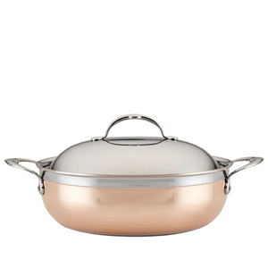 Cazuela redonda aislada elegante en tapa a prueba de fugas de calidad superior perfecta para utensilios de cocina y accesorios de artículos de hotel - Product Image 4