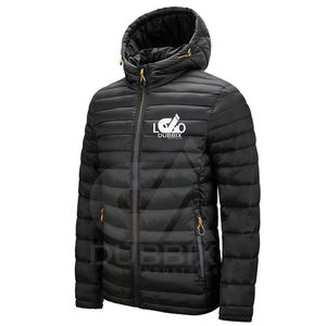 Chaquetas cortavientos impermeables de invierno para hombre más vendidas, servicio OEM de nailon, MOQ bajo, tela teñida lisa con cierre de cremallera - Product Image 3