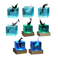 Lampe en résine époxy Lampes en résine époxy Baleine avec décoration de la vie marine du Vietnam pour les grossistes
