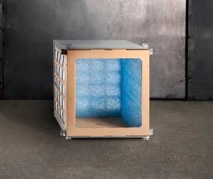 Módulo de filtración unidireccional de filtro secundario de cartón corrugado CUBE01 para cabinas de pulverización - Product Image 1