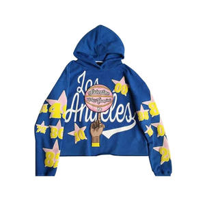 เสื้อฮู้ดสวมหัวใส่สบายพร้อมผ้าระบายอากาศมีกระดุมข้อมือเสื้อและใส่สบายพิมพ์ลายและโลโก้ได้ตามต้องการ - Product Image 1