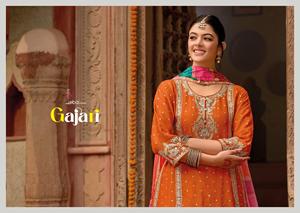 Elegante traje Palazzo de fiesta con aspecto de diseñador adornado Kurti y Palazzo de fabricante y proveedor indio - Product Image 2