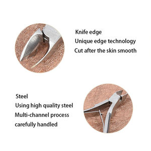 QNQ professionnel en acier inoxydable manucure pédicure coupe-ongles beauté finition couleur pour utilisation doigts orteils cuticule caractéristiques - Product Image 3