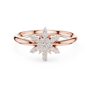 Anillo de boda de diseño 18K para mujer - Product Image 2