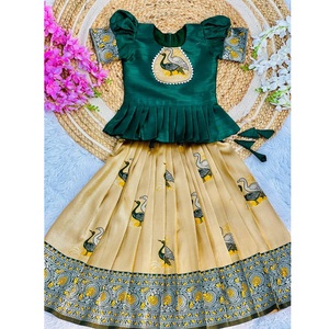 ชุดออกงานผ้าไหมสำหรับเด็กผู้หญิงชุดแต่งกายสำหรับงานเลี้ยงและงานเทศกาล - Product Image 1