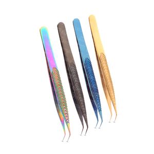 Isolating natural lashes eyelash extension tweezer balanced tension for <b>control</b> and lash pickup smooth <b>gripping</b> tweezer - Product Image 3