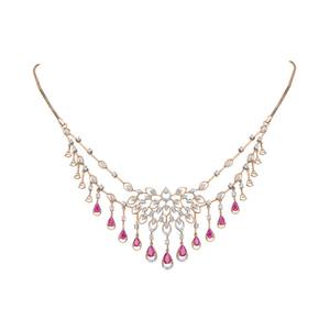 Collar Astra Glorious Diamond con Diamantes Naturales en Oro Blanco, Amarillo y Rosa, Certificado IGI, Joyería de Lujo de 18 Quilates - Product Image 3