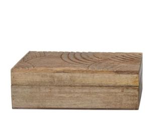 Ready to Ship Wooden Storage <b>Box</b> Handcrafted Design Natural Wood <b>Box</b> Mango and Acacia Wood <b>Keepsake</b> <b>Box</b> with Multiple Use - Product Image 6