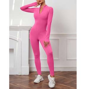 Combinaison de sport moulante pour femme, une pièce, pour yoga et fitness, avec dos sexy - Product Image 1