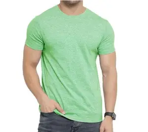 Promotion Gift 60 Cotton 40 Polyester Blank T Shirts, Custom Printing Round Neck 60% Cotton 40% Polyester T Shirt