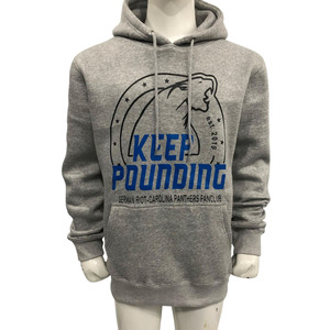 เสื้อฮู้ดดี้ OEM สีเทา แบบหนา 400GSM ผ้าฝ้าย 100% สกรีนโลโก้ตามสั่ง สำหรับฤดูหนาว อุ่นสบาย สไตล์ลำลอง - Product Image 1