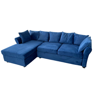 SFL68025 Contemporary L-Shaped Corner <b>Sofa</b> Set 2.4m X 1.4m Fabric Upholstery Extendable with <b>Sponge</b> Filling <b>for</b> Home Furniture - Product Image 1