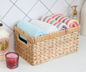 Rectangular woven water <b>hyacinth</b> <b>basket</b> for multi-purpose storage Handmade Storage <b>Basket</b> Wholesale eco-friendly Made in Vietnam - Product Image 5